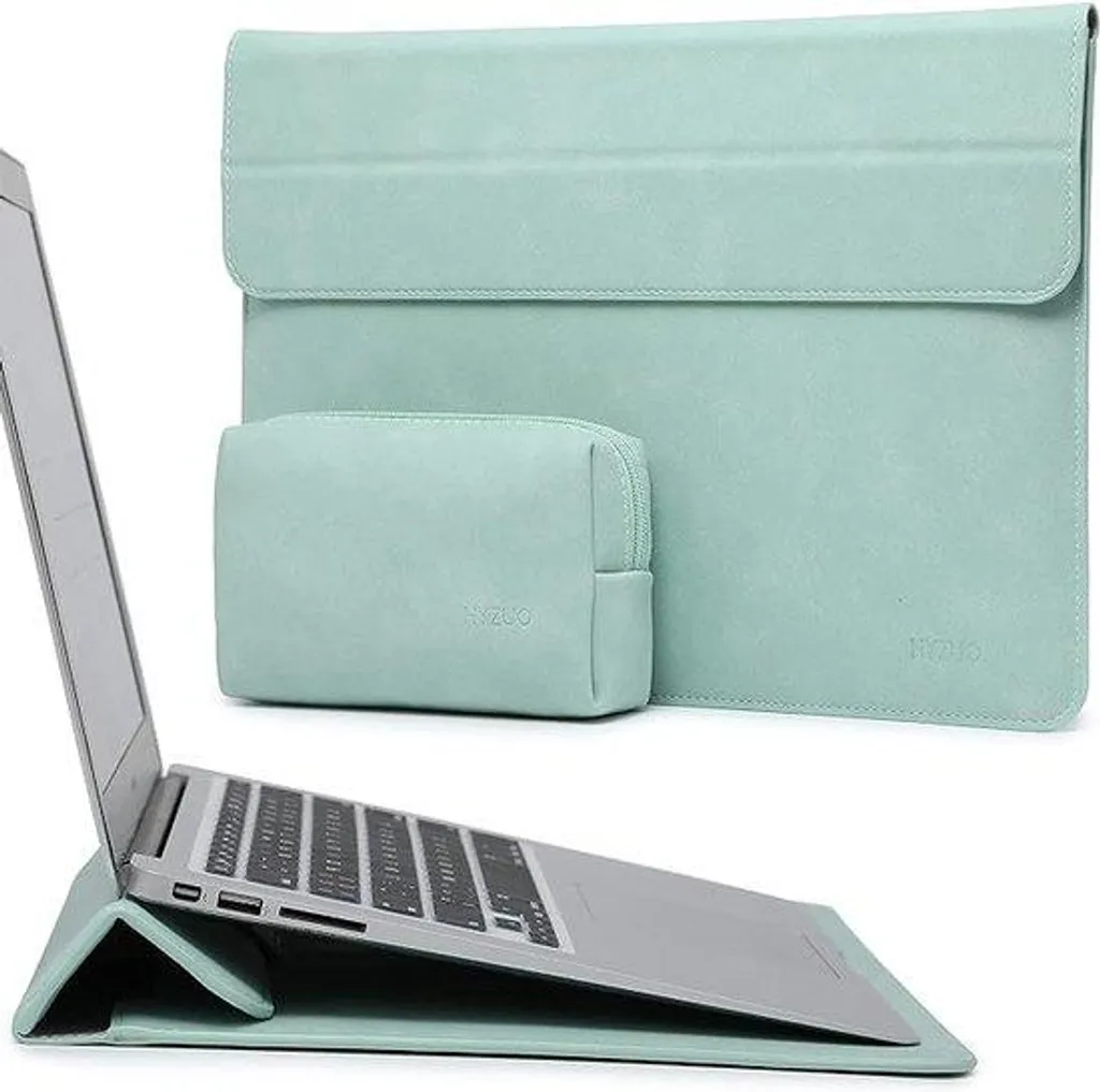 Housse ordinateur portable 13 pouces verte - Étui de protection PC Mac