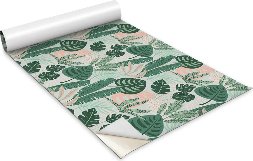 Pellicola Decorativa Boho per Mobili 100x50 - Finitura Premium Foglie