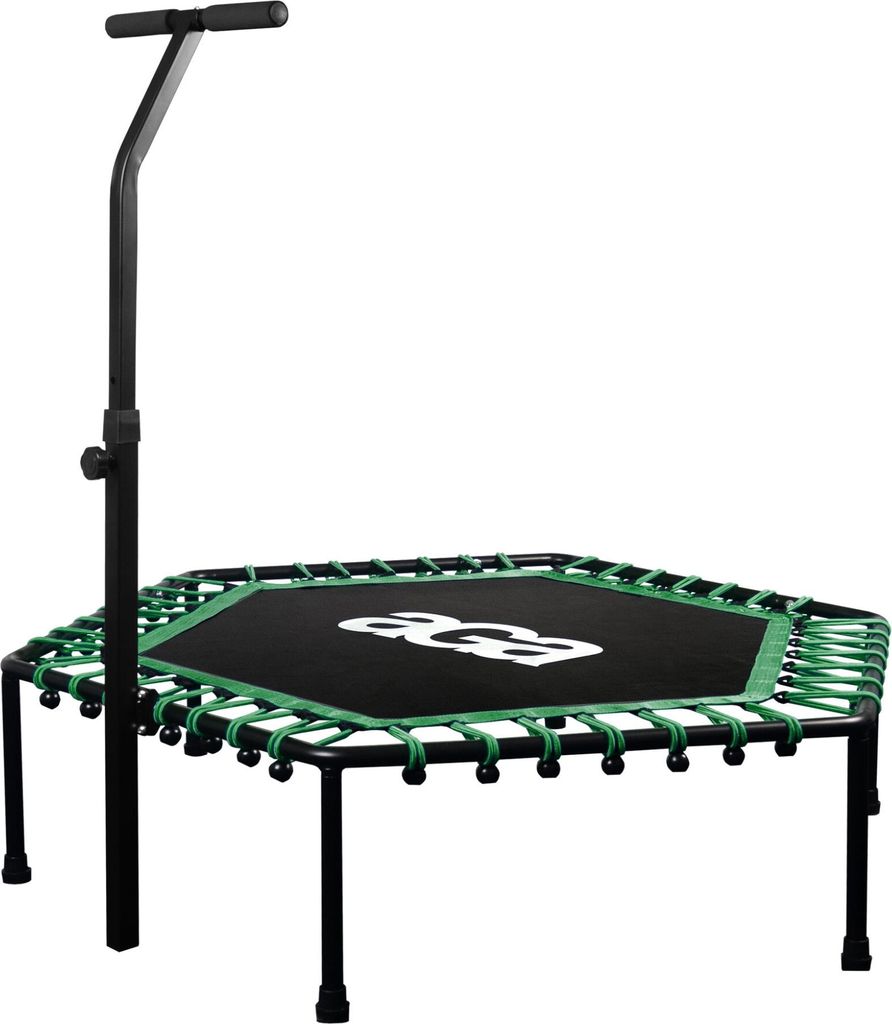 Aga FITNESS Trampolin 130 cm Grün + Griff Produktbild 