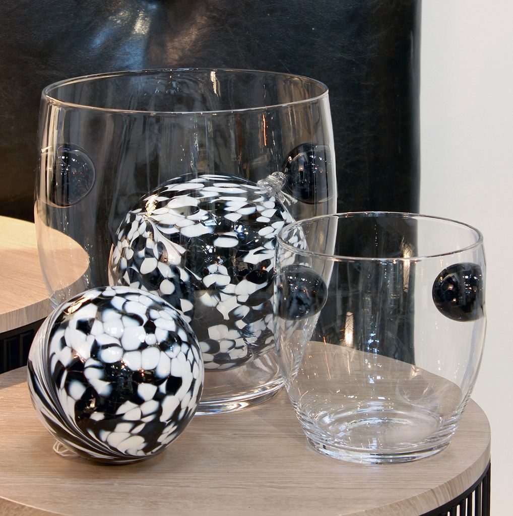 Gilde Glas Vase/Windlicht " Kuno " 27589