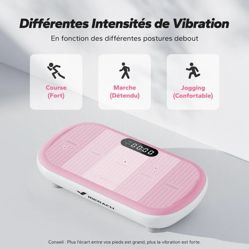 Plateforme vibrante MERACH 11 programmes et connexion Bluetooth - 4