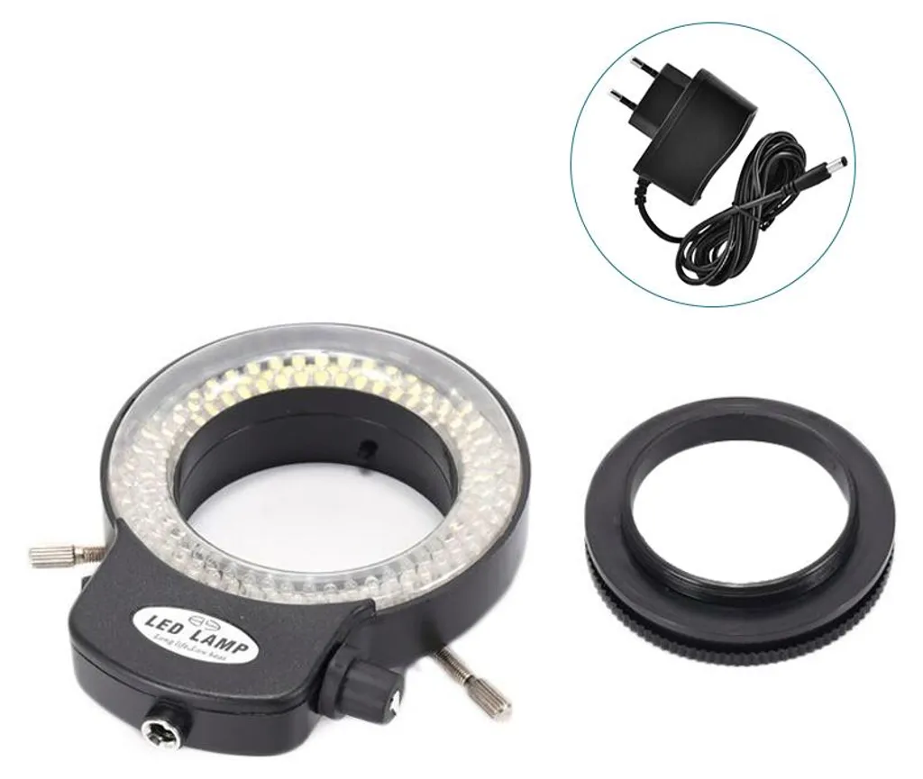Éclairage pour microscope 144 LED anti-ombre avec variateur d'intensité