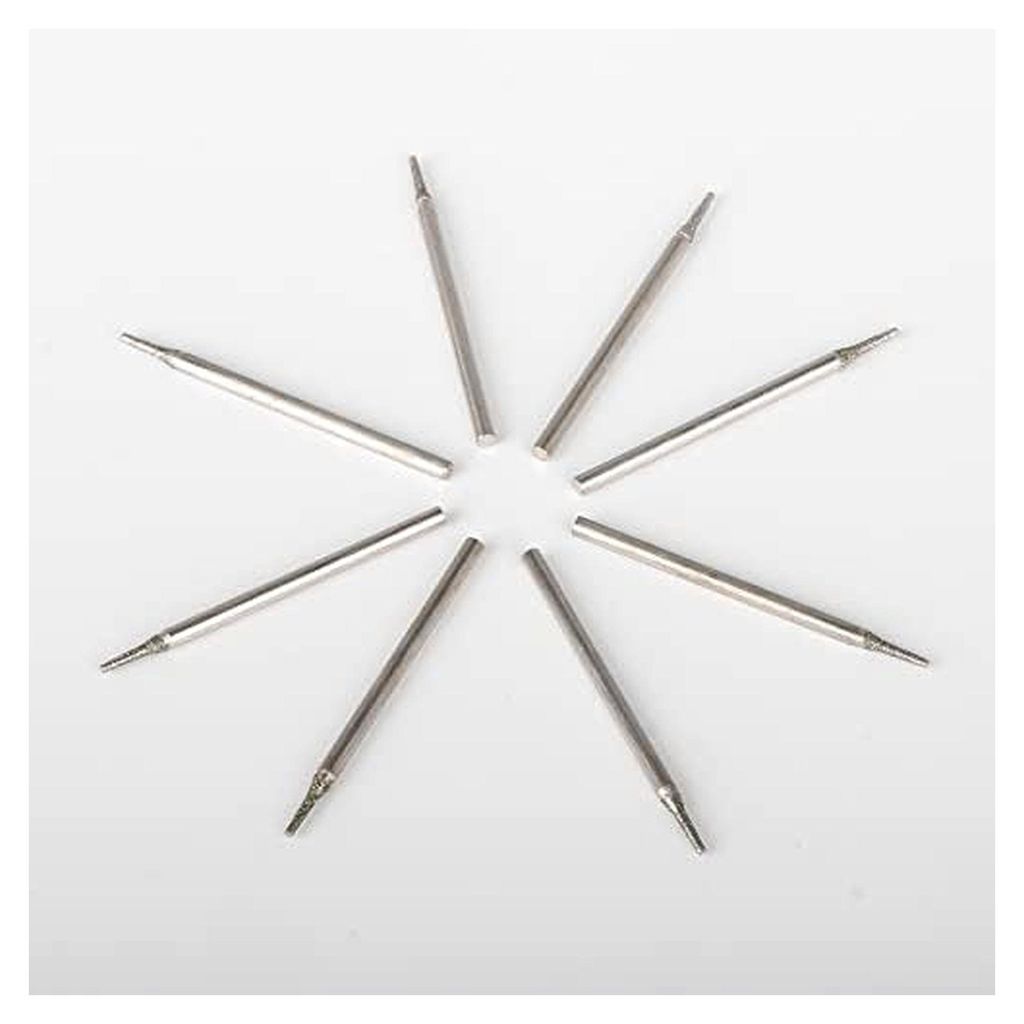 Diamant-Frässtifte, 1 mm Durchmesser, Kopf für Metall, Edelstein, 100 Stück