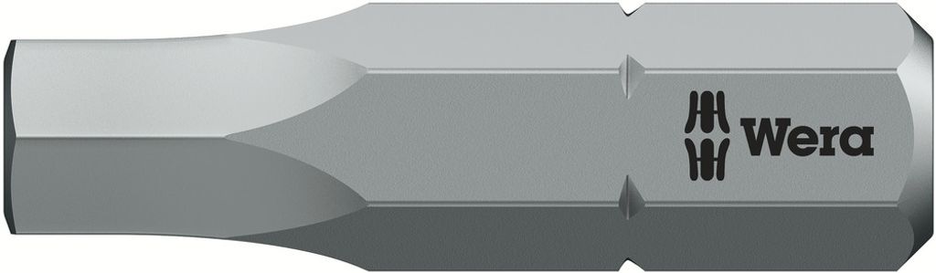 Wera Bit für Innensechskantschrauben, Sechskant, 5.5 mm, 25mm (05056686001)