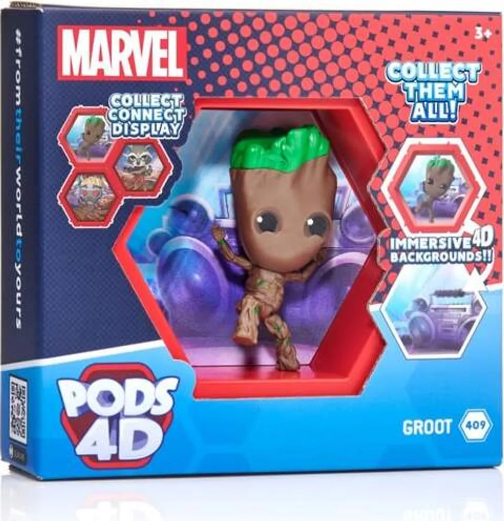 Figurine Marvel Pods 4D à Collectionner - Jouet Hexagonal Connectable 10cm