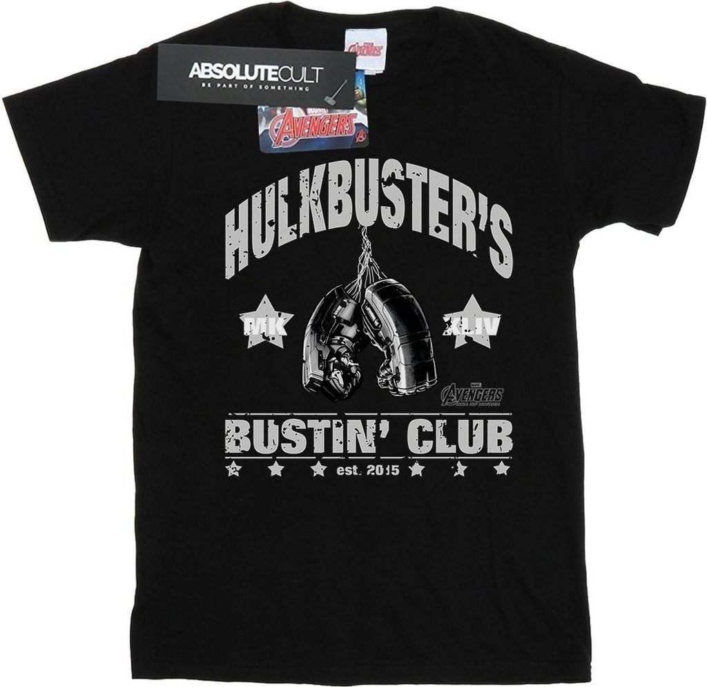 Marvel - "Hulkbuster's Bustin' Club" T-Shirt für Damen BI10745 (XL) (Schwarz)