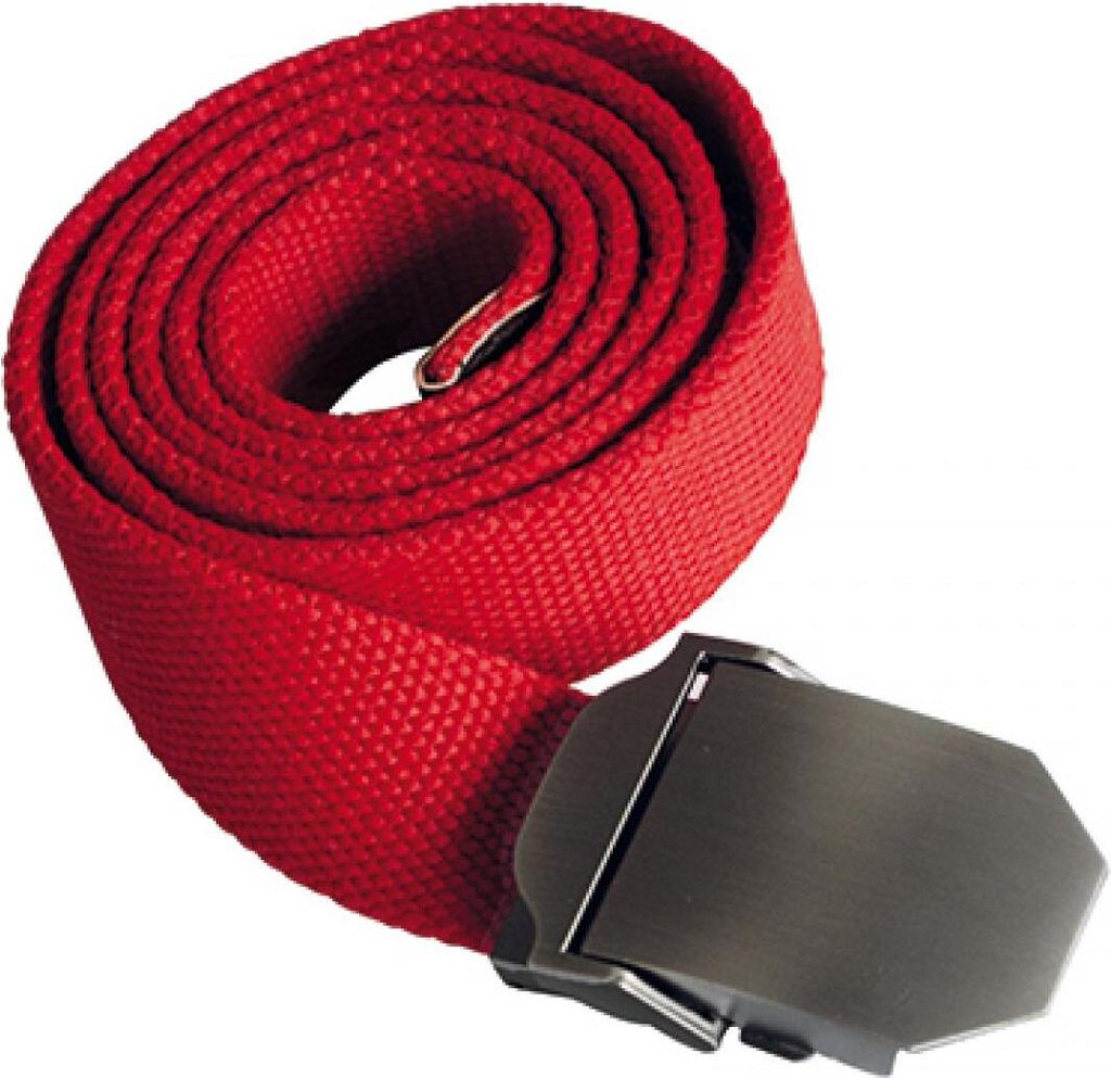 Korntex KXWWBN | Workwear Belt Classic, 140 cm L, selbst kürzbar, B 4 cm - Farbe: Red - Größe: One Size
