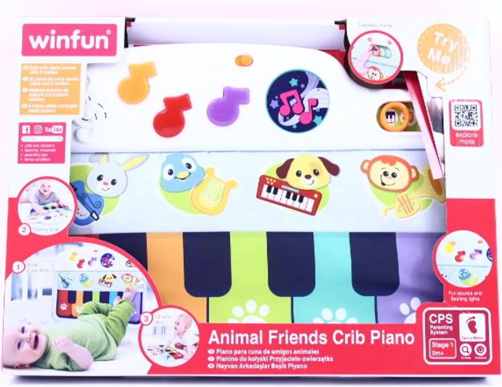 Tapis pédagogique interactif Piano pour parc de crèche avec sons et lumières