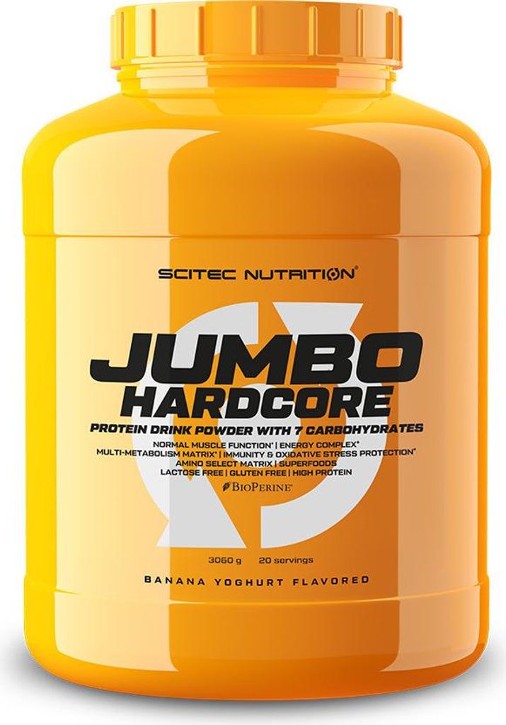 Gainers - Scitec Nutrition - JUMBO HARDCORE (3,06kg) - Image du produit 