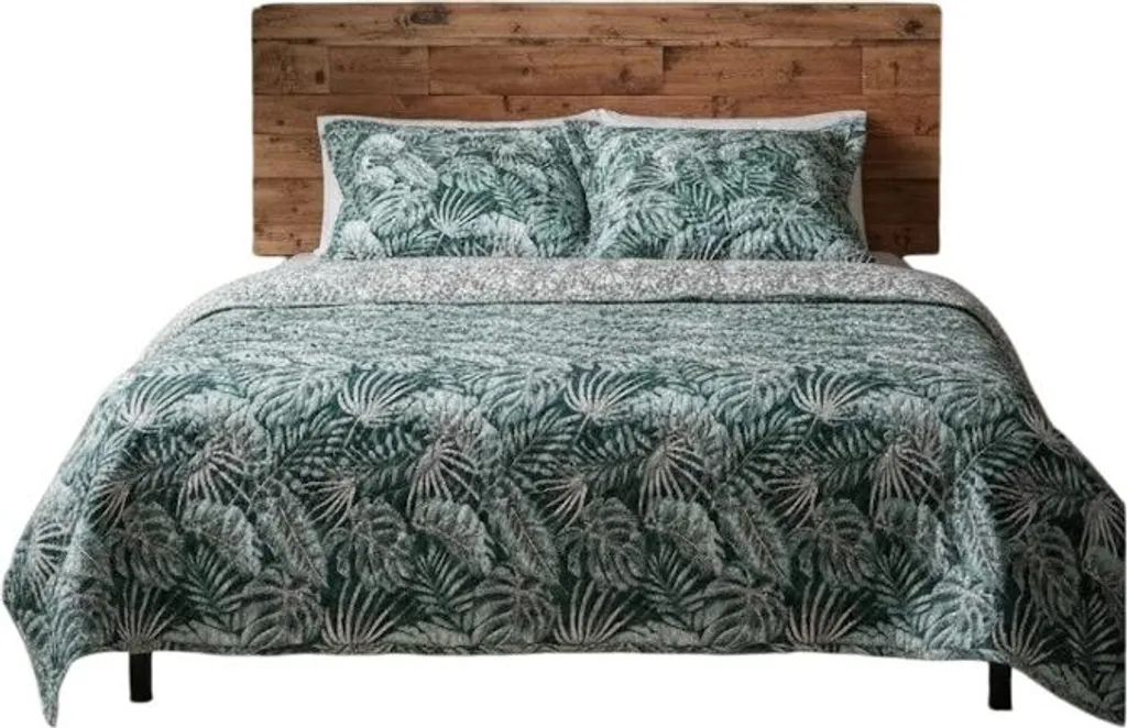 Couvre-lit Tropical Vibes pour Chambre d'Hôte - Parure de Lit Été et Hiver