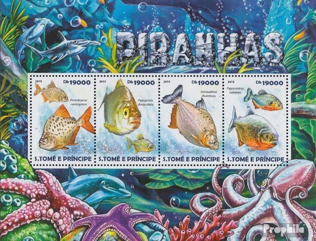 Briefmarken Sao Tome e Principe 2015 Mi 6126-6129 Produktbild 