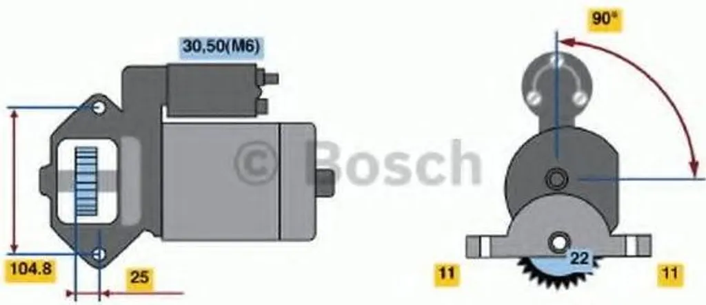 Réparez votre Panne de Démarrage avec le Démarreur BOSCH 0 986 022 561