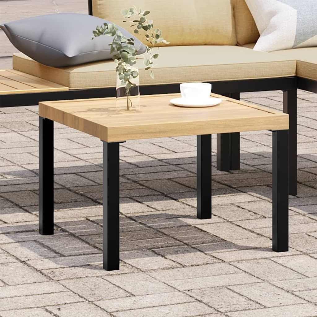 Möbel Garten-Couchtisch 55x55x39,5 cm Pulverbeschichteter Stahl - Gartentische 4008568