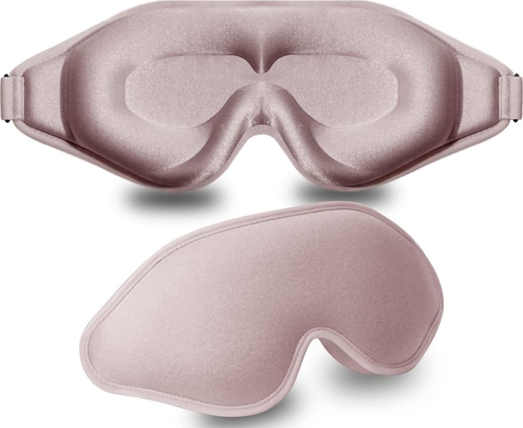 Schlafmaske, 3D-Augenabdeckungen mit tiefer Kontur zum Schlafen, Lichtblockierende Augenmaske, Augenbinde ohne Augendruck für Männer und Frauen, ...