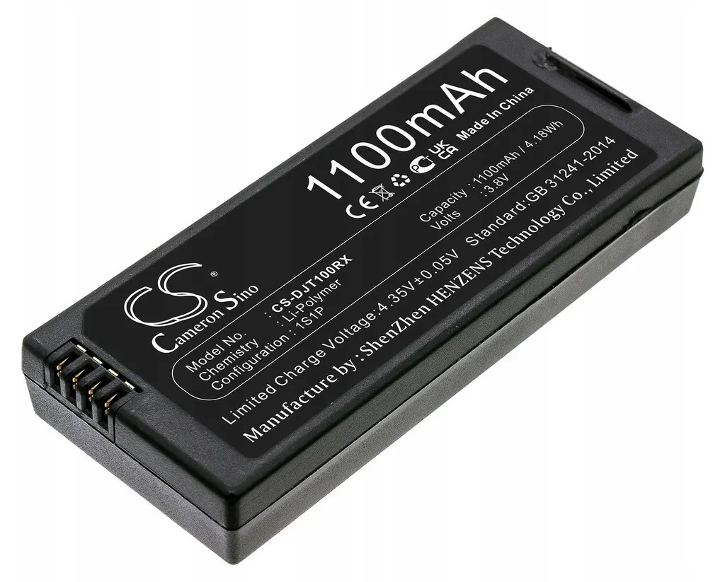 Batterie DJI Tello Li-Pol 1100 mAh : Finissez-en avec les Vols Trop Courts