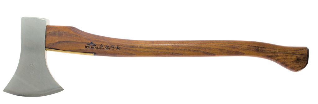 STUBAI Astbeil Putzhake im Nirolook mit Messing-Stielschutz | 1200 g Kopfgewicht | Beil aus Stahl mit Holzgriff, kleine Axt zur Forstarbeit, Spaltb...
