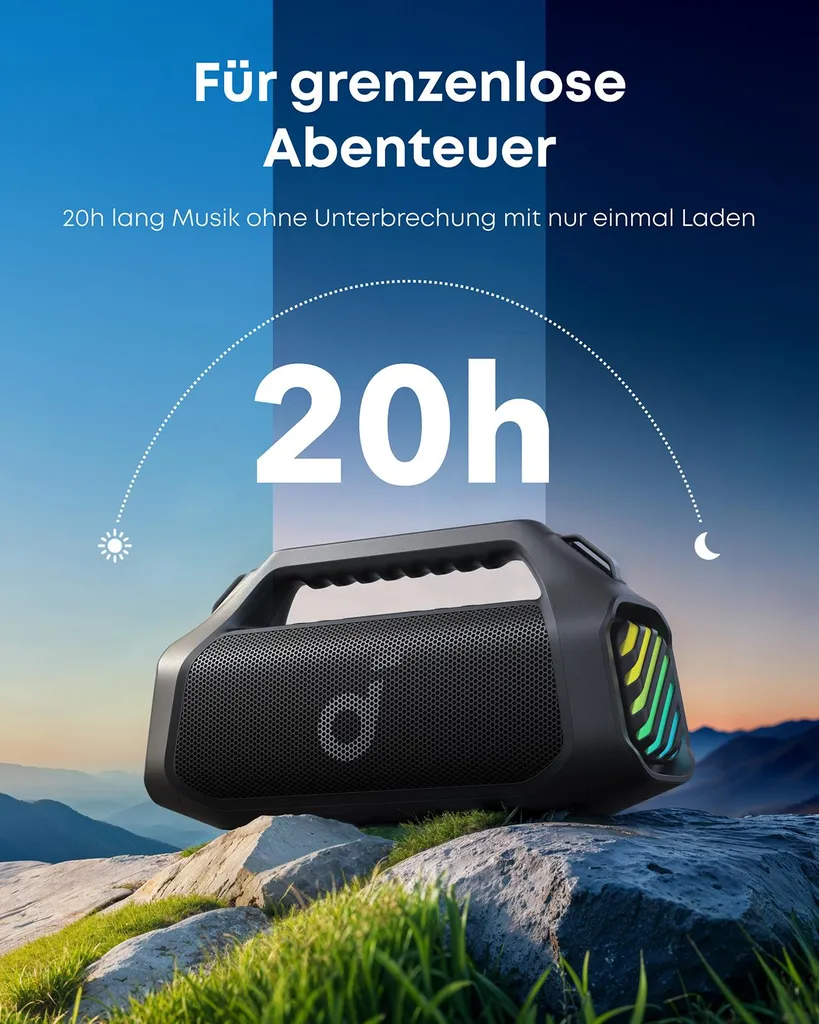 Anker Soundcore Boom 2 Pro Enceinte Bluetooth 5.3 Noire Haute Fidélité