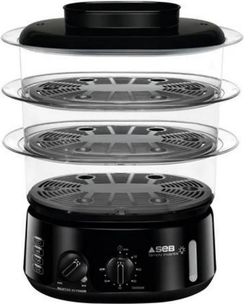 Cuit vapeur électrique Seb 3 bols 9L pour une cuisson saine et facile
