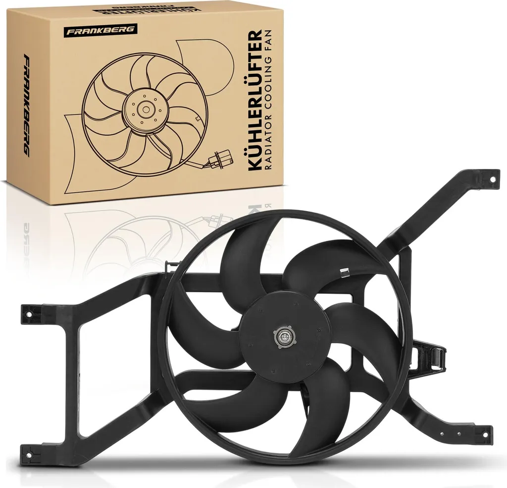 Ventilateur de refroidissement moteur avec cadre pour Dacia Logan 1x