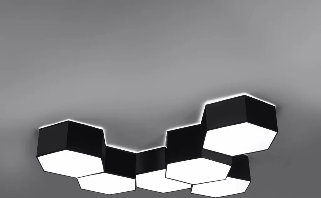 Plafoniera Professionale Sunde 13 Sollux 2xE27 Nera | IP20 - 14