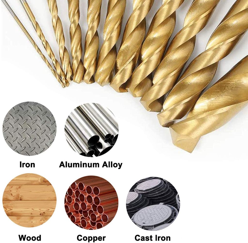 EINFEBEN 230 Teiliges Metallbohrer Spiralbohrer Set 1-13mm