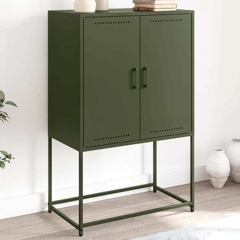 Best Möbel Mobile TV verde oliva 68x39x60,5 cm acciaio - Mobili TV Cloris New9393901 1pacco
