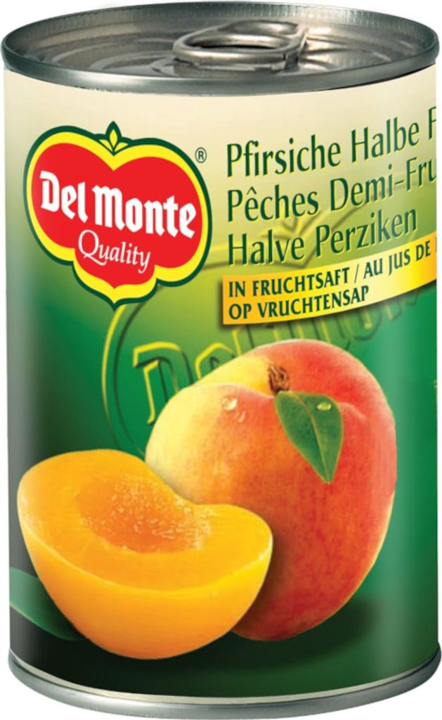 Del Monte Pfirsiche halbe Frucht in Saft ATG 140g Konserve 415g
