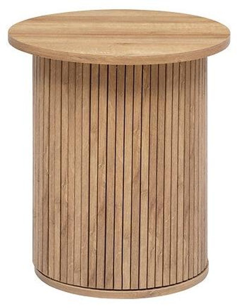 Runder Couchtisch, 45 cm, Eichenoptik, matt lackiert