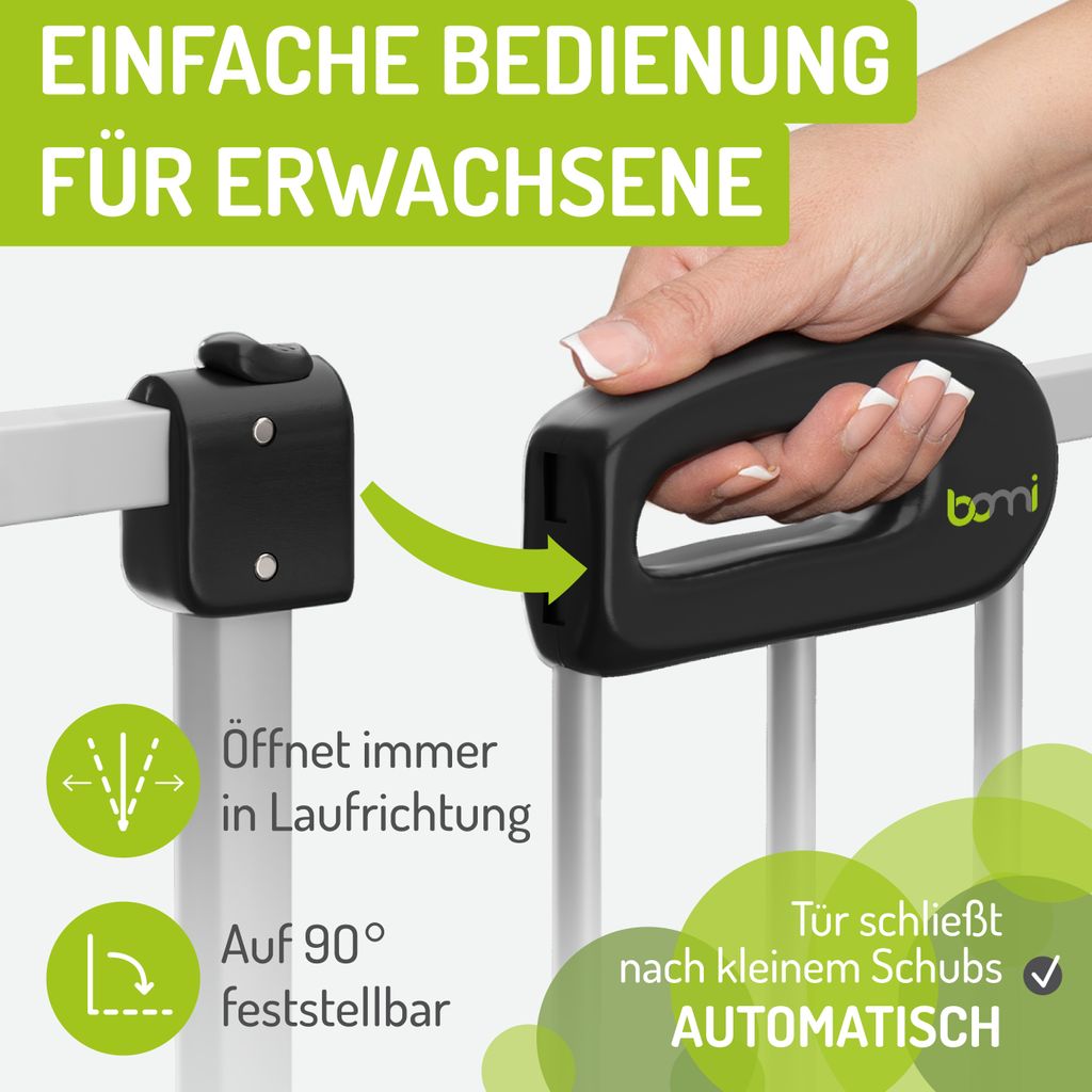 BOMI® Kinderschutzgitter 63-251 cm ohne Bohren | Zum Produktbild 7