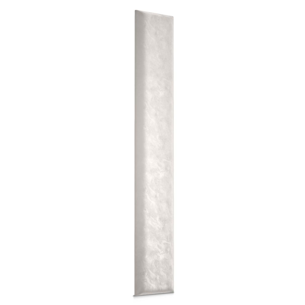 A single cream-colored upholstered wall panel stands upright against a white background.