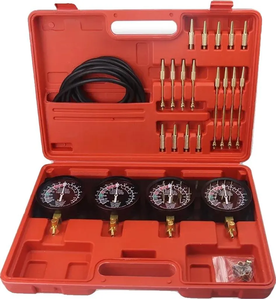 Synchroniseur de carburateur avec 4 jauges de 3-1/2 pouces pour moteur