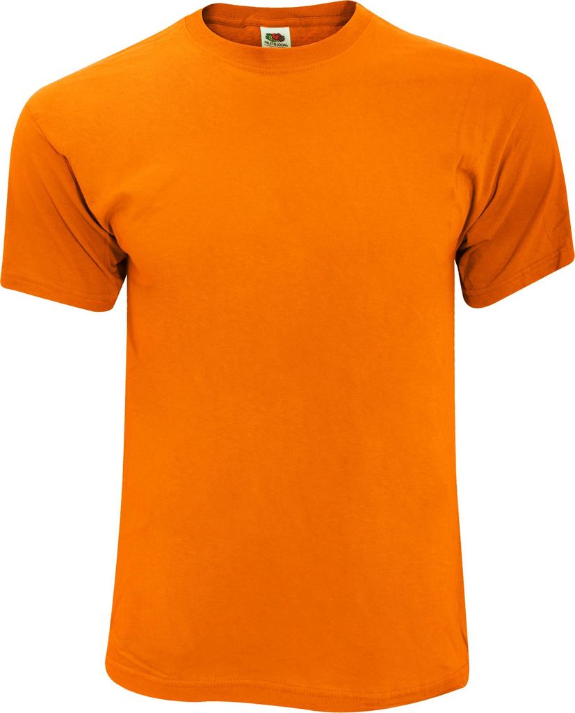 Fruit Of The Loom Herren Screen Stars Original T-Shirt BC340 (L) (Orange)