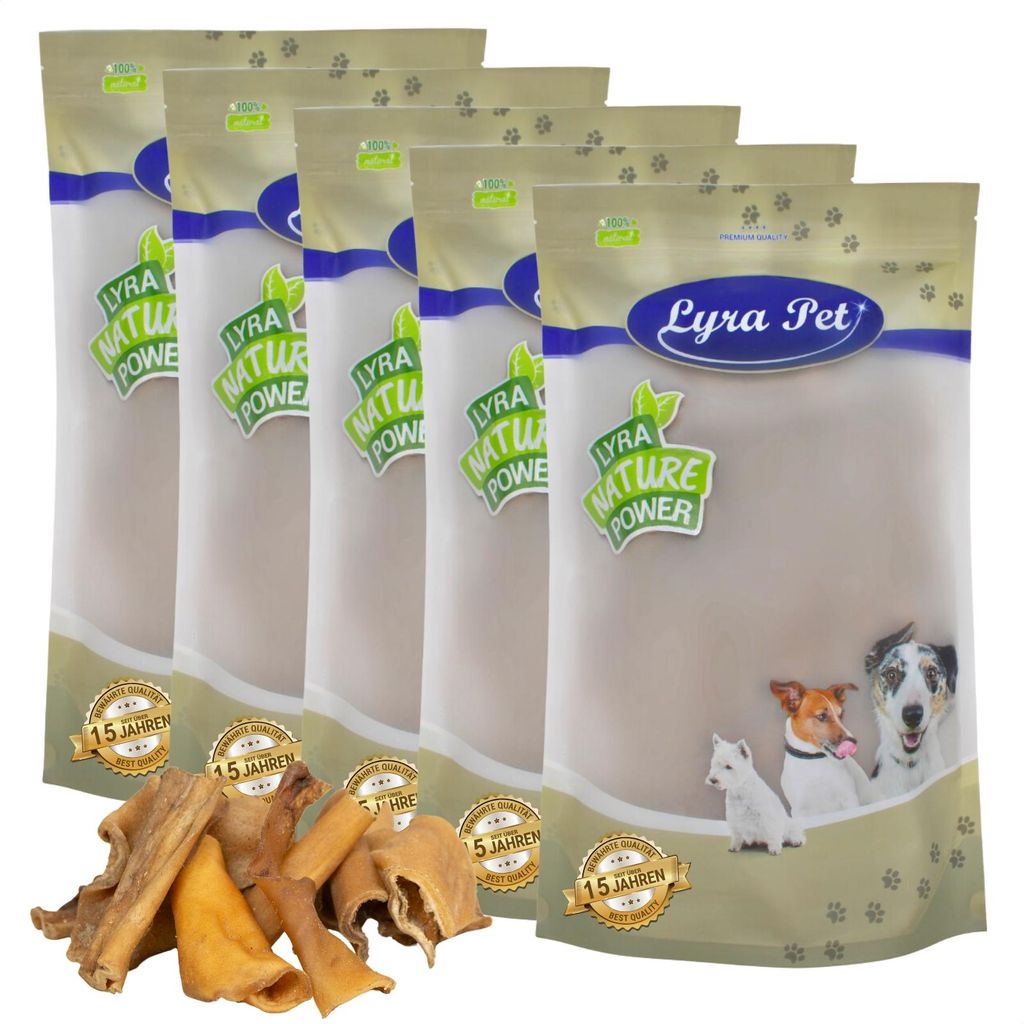 5 kg Lyra Pet® Rinderkopfhaut Abschnitte 4 - 8 cm Produktbild 