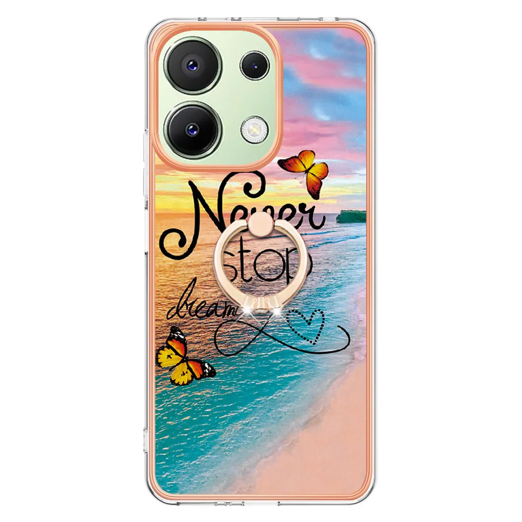 GOKEN Cover per Xiaomi Redmi Note 13 4G, Silicone TPU Custodia, Design in Pelle (Non Pelle), Soft Rubber Protettiva Case, Antiurto Antiscivolo