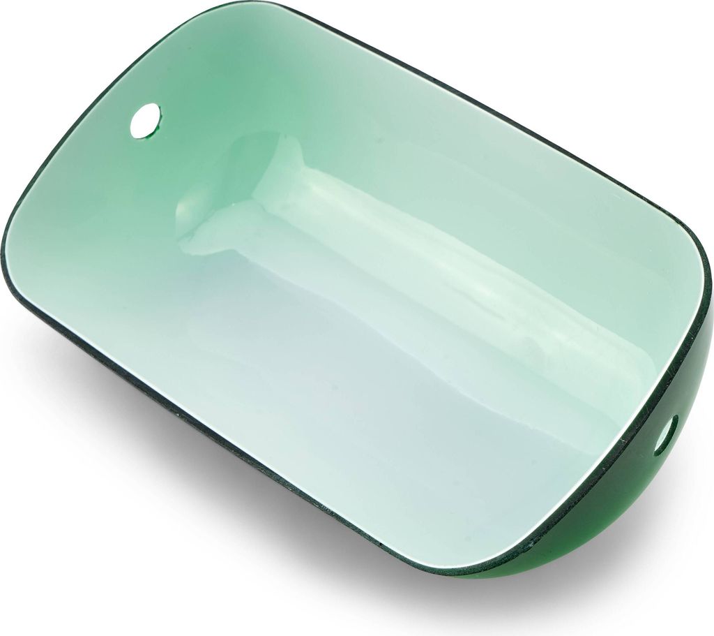 NKlaus Ersatz-Glasschirm Für Bankerslampe – Grün, 22,5 X 13 X 7 Cm, Loch Ø 12,5 Mm