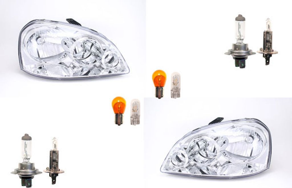 Johns, Scheinwerfer Halogen passend für Daewoo Nubira KLAN 03- Leuchtmittel Set Li. Re. 96458809 96458810