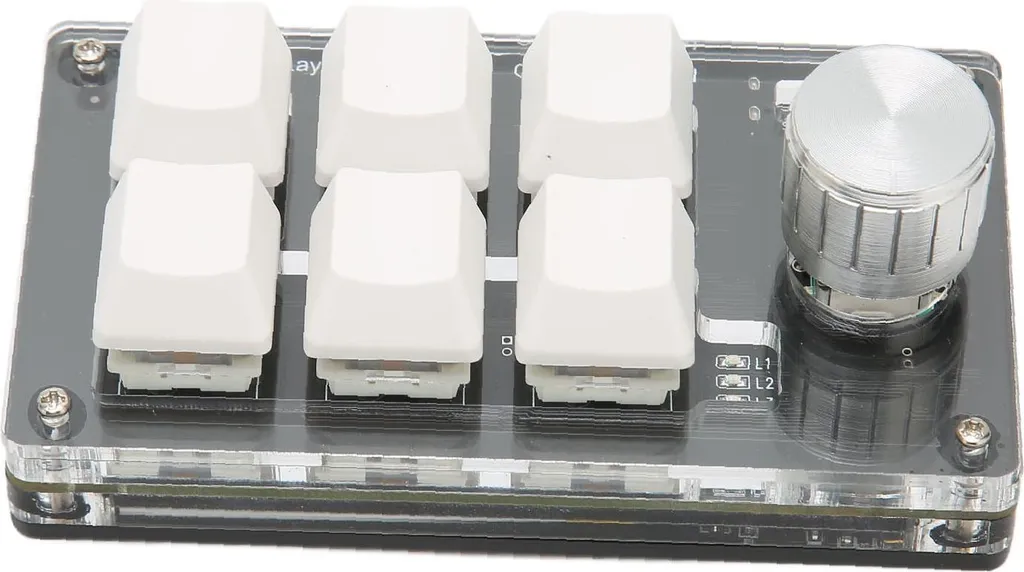 Mini Clavier de Raccourcis Programmable Blanc 6 Touches : Fini les Macros Complexes - 5