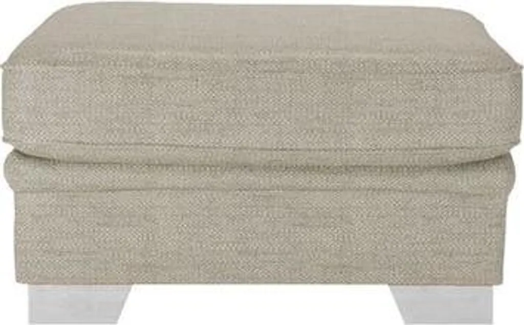 Pouf repose-pieds blanc pour salon et chambre - Ronay-Cherub 0418-white