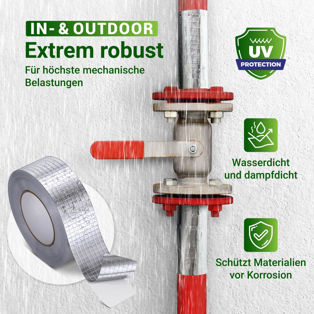 Aluminium Klebeband netzverstärkt 48mm x 50m Produktbild 4