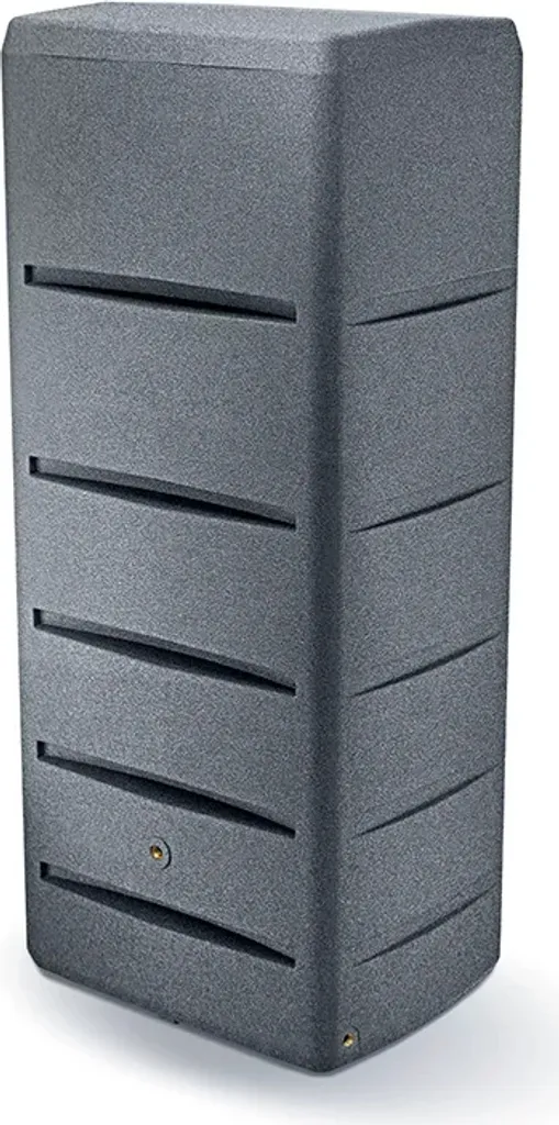 Cuve POSEIDON 260 L gris : réservoir d'eau carré compact et résistant - 3