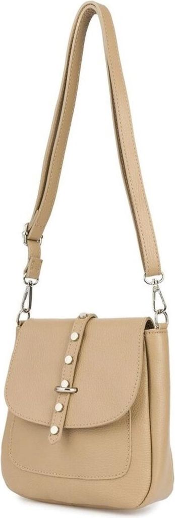 Damen Lederhandtasche, elegante kleine Retro-Umhängetasche mit Überschlag