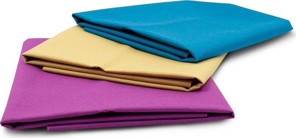 Popeline Baumwollstoff 3er Set Bunt10 Paket Uni 100% Baumwolle Stoffpaket Ö.Tex 100 Nähen Patchwork