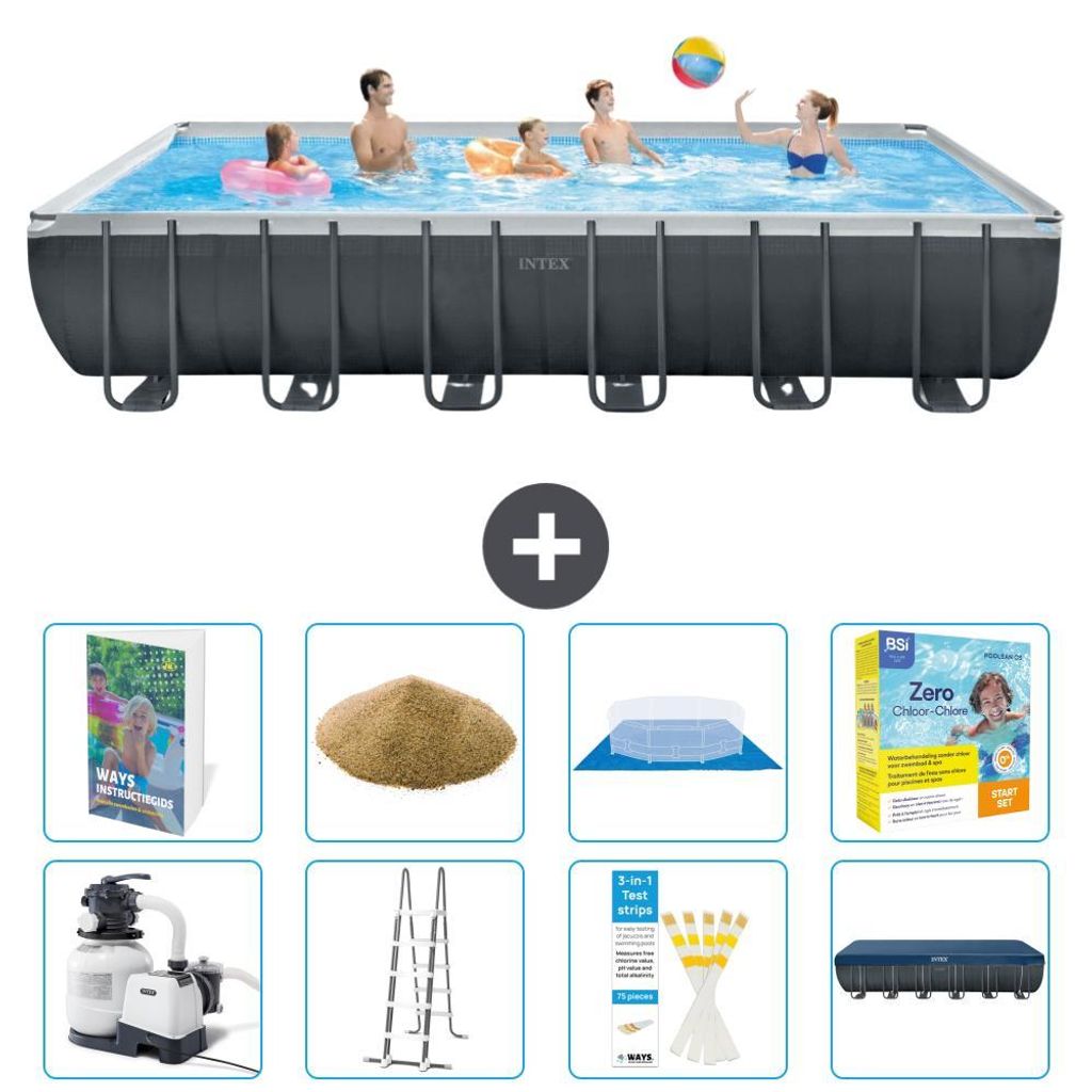 Ultra XTR Pool Rechteckig - 732x366x132 cm - 9-teilig S692