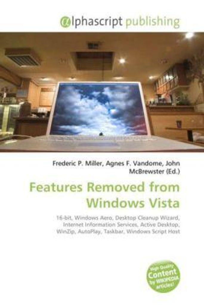 Features Removed from Windows Vista