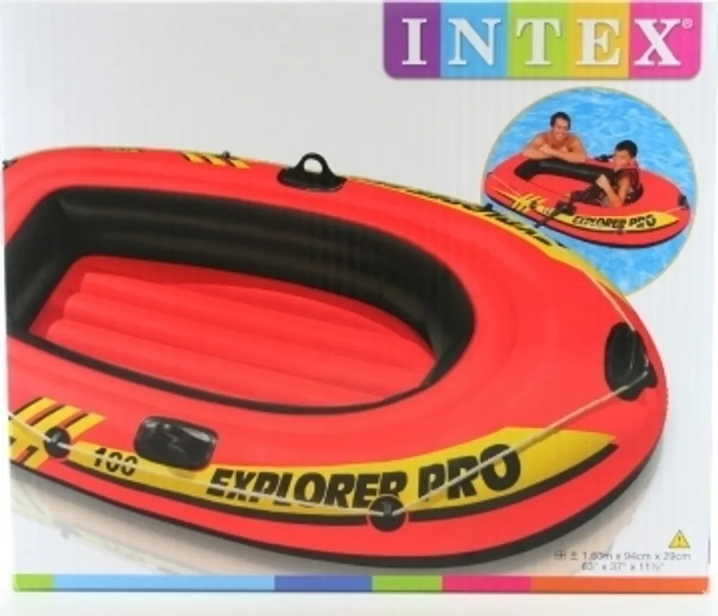 Bateau INTEX Explorer Pro 100 Robuste en Vinyle avec 3 Chambres à Air - 10