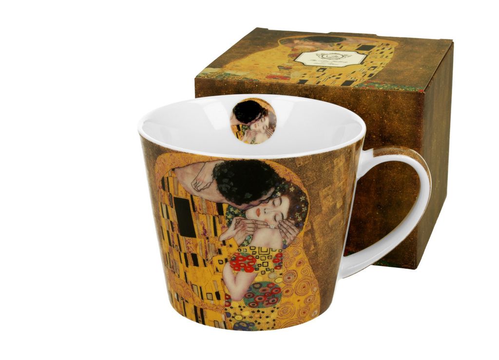 DUO ART GALLERY Becher 610 ml THE KISS New Bone China Produktbild 
