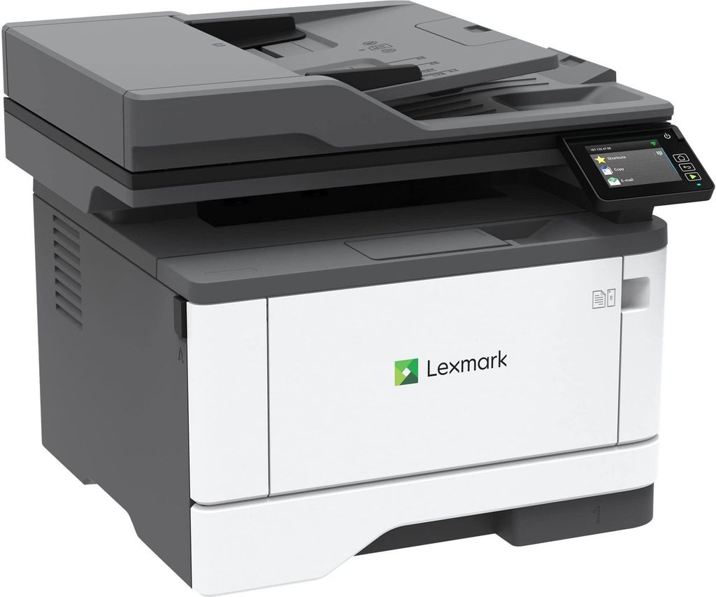 A Lexmark MX331adn laser printer is shown against a white background.