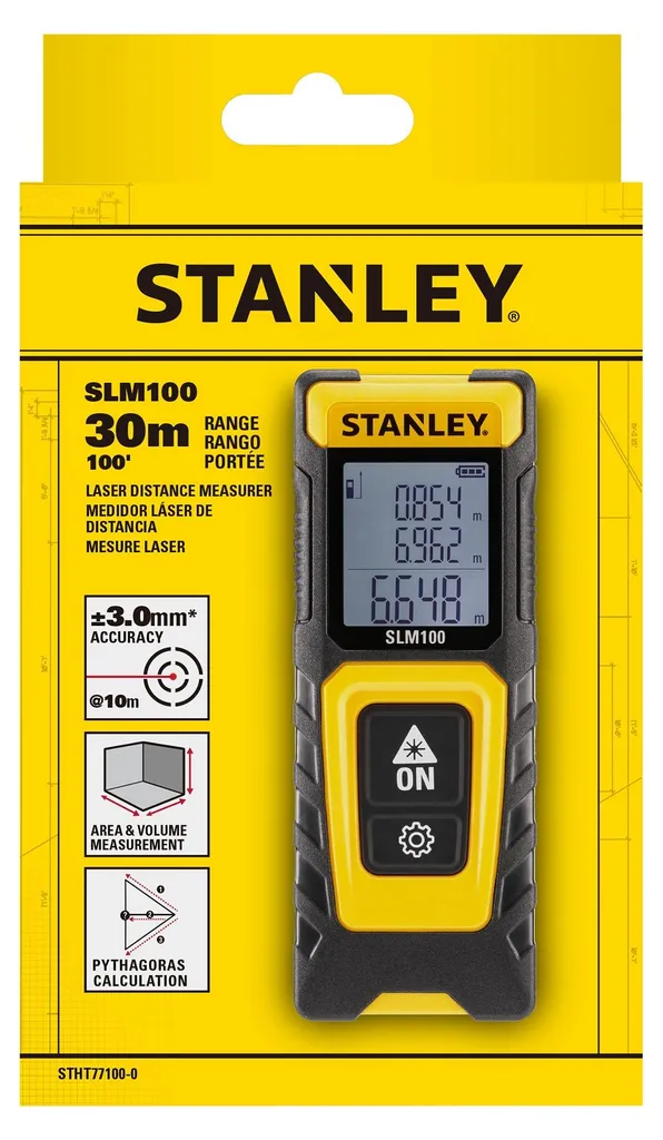 Mètre Laser Stanley SLM100 30m - Appareil de Mesure Digital Compact - 6