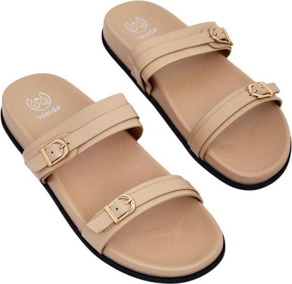 Damen Slipper Leichte Sandalen zum Garten Hausschuhe Rilevenn Braun Gr.38