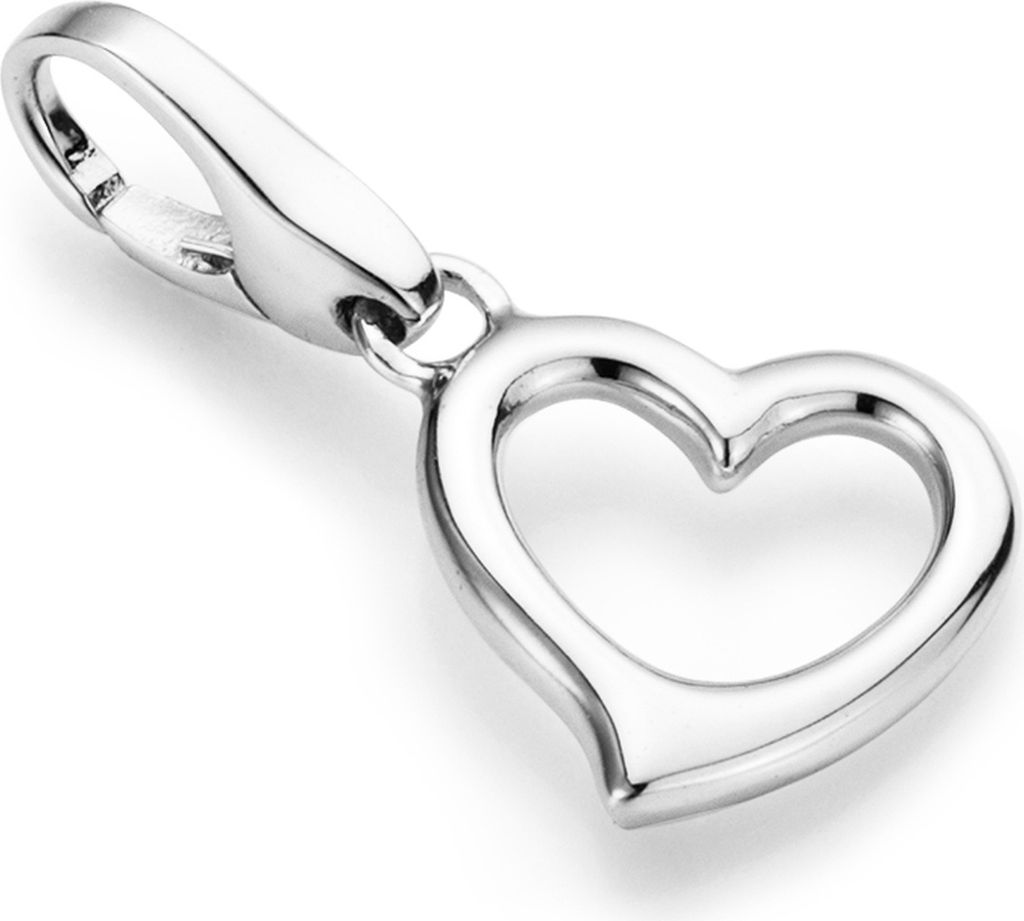Charm Giorgio Martello Milano Floating Heart, Silber 925 Silber Onesize